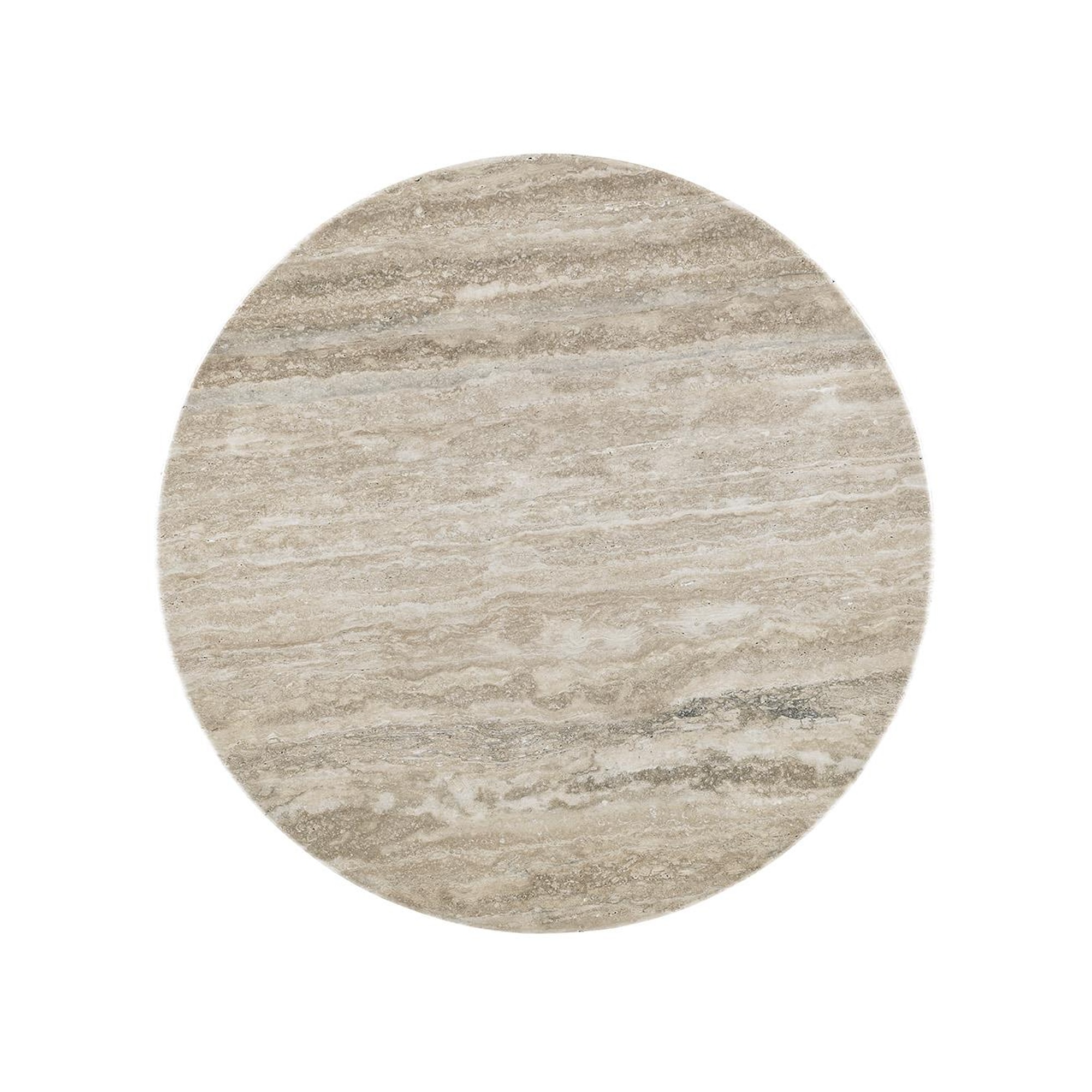 Lexington LAUREL CANYON 721950 Glendora Drum Table with Travertine Top